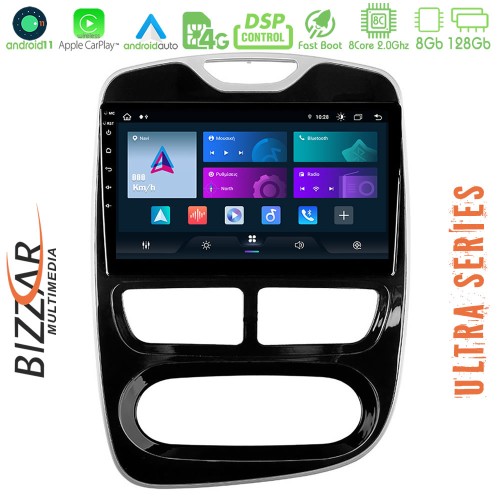 Bizzar Ultra Series Renault Clio 2012-2016 8core Android11 8+128GB Navigation Multimedia Tablet 10 Bizzar Ultra Series Renault Clio 2012-2016 8core Android11 8+128GB Navigation Multimedia Tablet 10