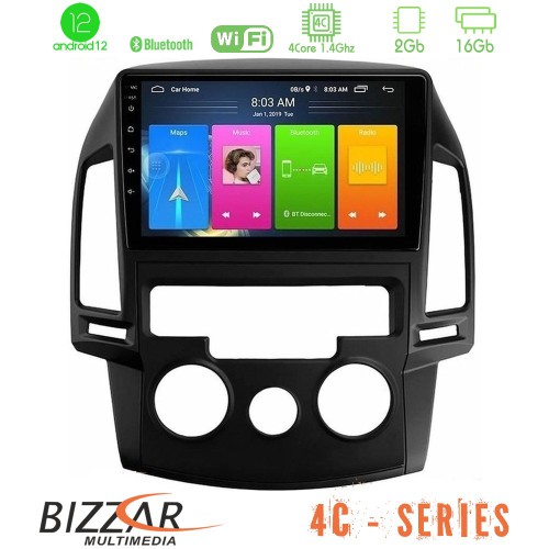 Bizzar 4C Series Hyundai i30 2007-2012 Manual A/C 4Core Android12 2+16GB Navigation Multimedia Tablet 9 Bizzar 4C Series Hyundai i30 2007-2012 Manual A/C 4Core Android12 2+16GB Navigation Multimedia Tablet 9