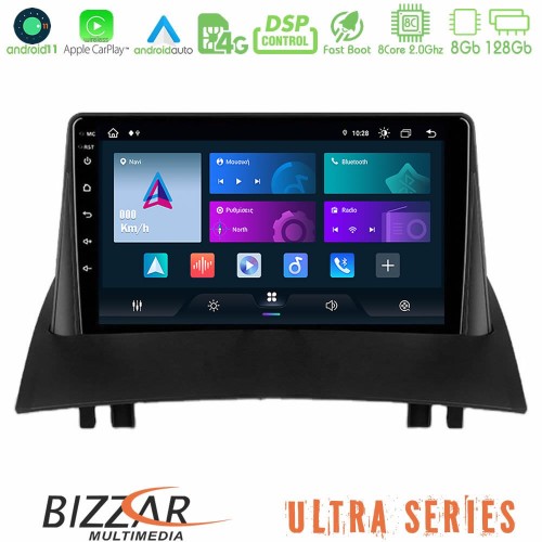 Bizzar Ultra Series Renault Megane 2 2002-2008 8Core Android11 8+128GB Navigation Multimedia Tablet 9 Bizzar Ultra Series Renault Megane 2 2002-2008 8Core Android11 8+128GB Navigation Multimedia Tablet 9