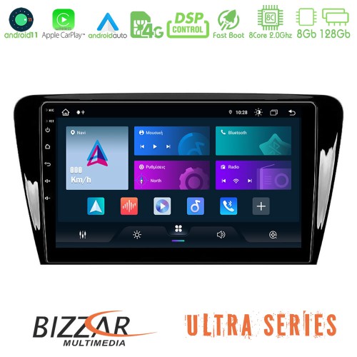 Bizzar Ultra Series Skoda Octavia 7 8core Android11 8+128GB Navigation Multimedia Tablet 10 Bizzar Ultra Series Skoda Octavia 7 8core Android11 8+128GB Navigation Multimedia Tablet 10
