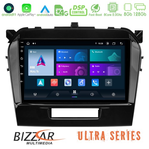 Bizzar Ultra Series Suzuki Vitara 2015-2021 8core Android11 8+128GB Navigation Multimedia Tablet 9