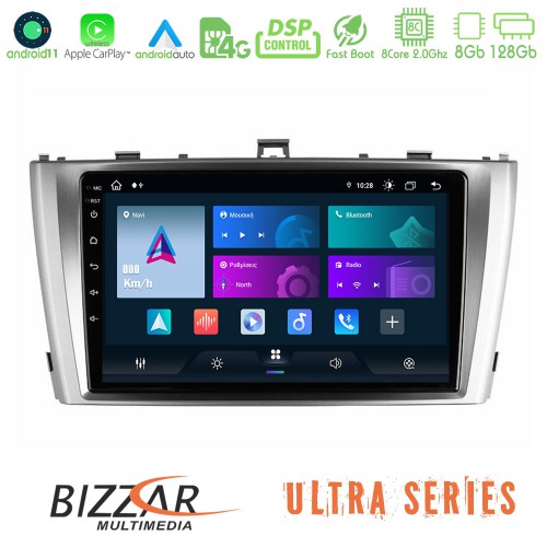 Bizzar Ultra Series Toyota Avensis T27 8core Android11 8+128GB Navigation Multimedia Tablet 9