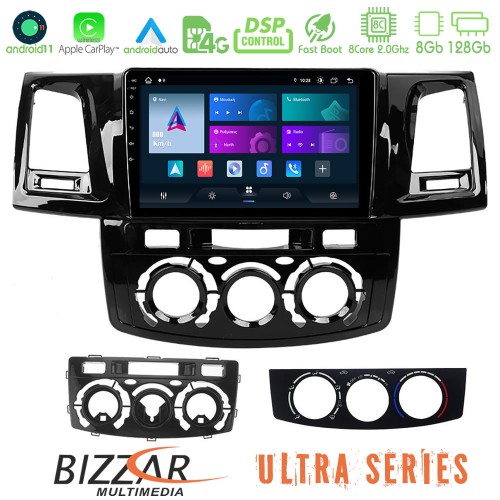 Bizzar Ultra Series Toyota Hilux 2007-2011 8core Android11 8+128GB Navigation Multimedia Tablet 9