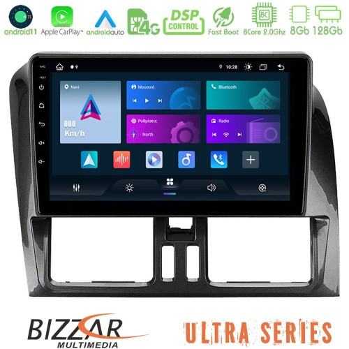Bizzar Ultra Series Volvo XC60 2009-2012 8core Android11 8+128GB Navigation Multimedia Tablet 9