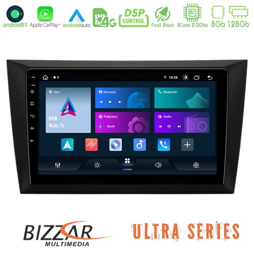 Bizzar Ultra Series Vw Golf 6 8core Android11 8+128GB Navigation Multimedia Tablet 9