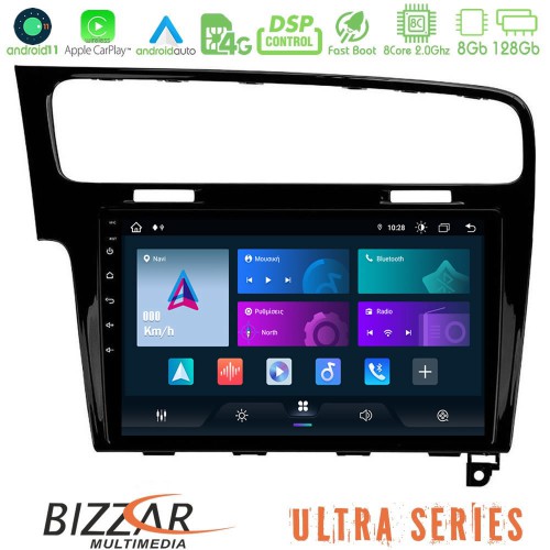 Bizzar Ultra Series VW GOLF 7 8core Android11 8+128GB Navigation Multimedia Tablet 10