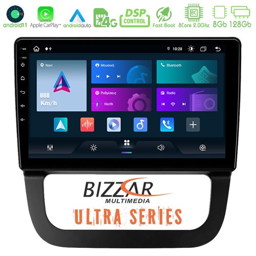 Bizzar Ultra Series VW Jetta 8core Android11 8+128GB Navigation Multimedia Tablet 10