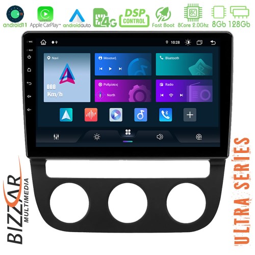 Bizzar Ultra Series VW Jetta 8core Android11 8+128GB Navigation Multimedia Tablet 10
