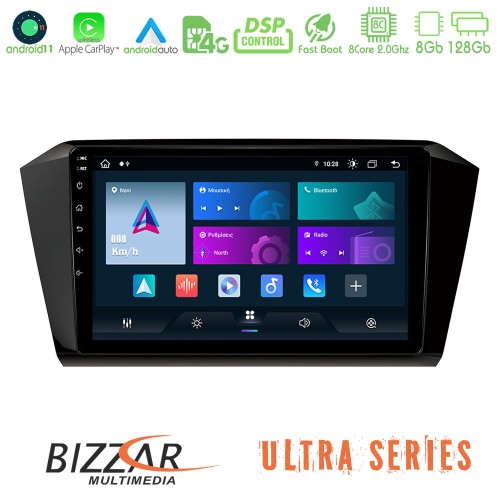Bizzar Ultra Series VW Passat 8core Android11 8+128GB Navigation Multimedia Tablet 10