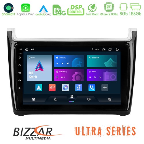 Bizzar Ultra Series Vw Polo 8core Android11 8+128GB Navigation Multimedia Tablet 9