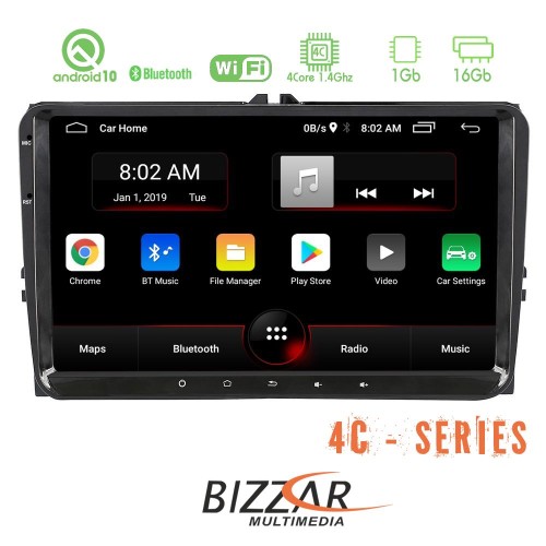 Bizzar VW Group 4core Android10 1+16GB Navigation Multimedia Bizzar VW Group 4core Android10 1+16GB Navigation Multimedia