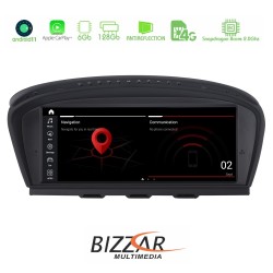 BMW 3er/5er E90/E92/E60 CIC Android11 (6+128GB) Navigation Multimedia 8.8″ Black Panel