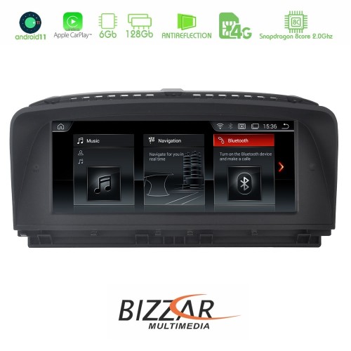 BMW 7er E65/66 Android11 (6+128GB) Navigation Multimedia 8.8″ Black Panel