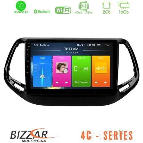 Bizzar 4C Series Jeep Compass 2017> 4Core Android12 2+16GB Navigation Multimedia Tablet 10 Bizzar 4C Series Jeep Compass 2017> 4Core Android12 2+16GB Navigation Multimedia Tablet 10