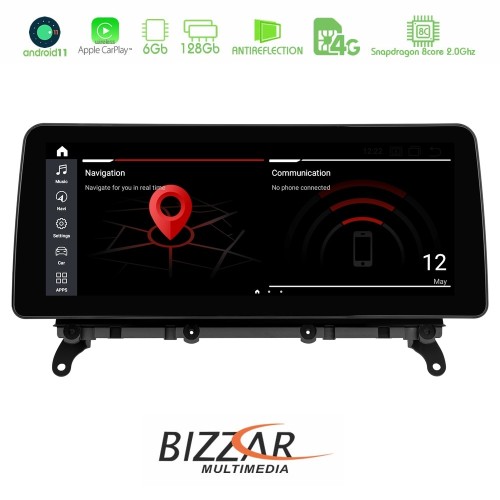 BMW X3 F25 & Χ4 F26 NBT Android11 (6+128GB) Navigation Multimedia 12.3″ HD Black Panel