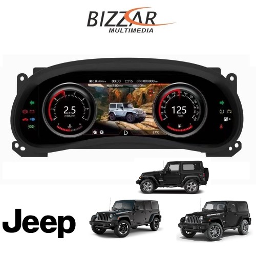 Jeep Wrangler JK 2011-2017 Digital LCD Instrument Cluster 12,3 Jeep Wrangler JK 2011-2017 Digital LCD Instrument Cluster 12,3