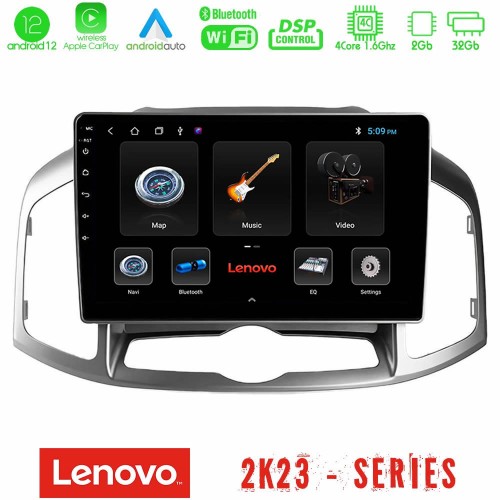 Lenovo Car Pad Chevrolet Captiva 2012-2016 4Core Android12 2+32GB Navigation Multimedia Tablet 9