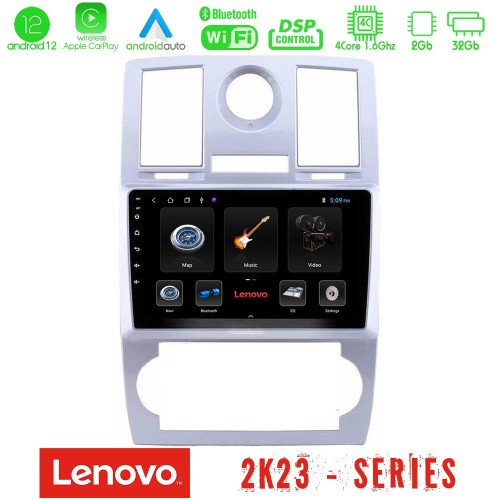 Lenovo Car Pad Chrysler 300C 4Core Android12 2+32GB Navigation Multimedia Tablet 9