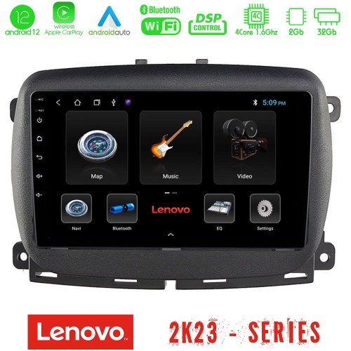 Lenovo Car Pad Fiat 500L 4Core Android12 2+32GB Navigation Multimedia Tablet 10