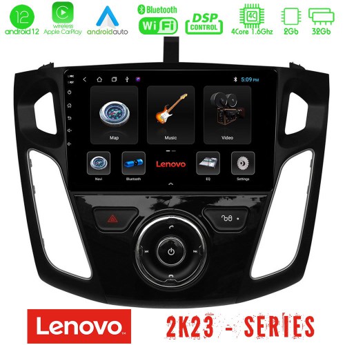 Lenovo Car Pad Ford Focus 2012-2018 4Core Android12 2+32GB Navigation Multimedia Tablet 9