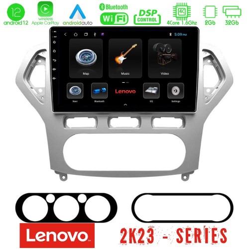 Lenovo Car Pad Ford Mondeo 2007-2010 AUTO A/C 4Core Android12 2+32GB Navigation Multimedia Tablet 9