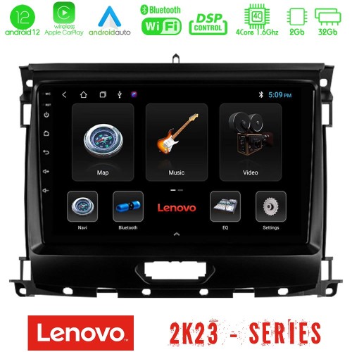 Lenovo Car Pad Ford Ranger 2017-2022 4Core Android12 2+32GB Navigation Multimedia Tablet 9