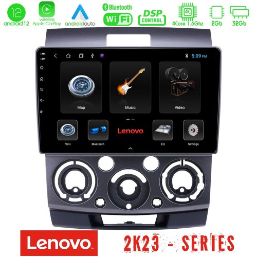 Lenovo Car Pad Ford Ranger/Mazda BT50 4Core Android12 2+32GB Navigation Multimedia Tablet 9