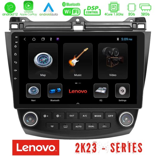 Lenovo Car Pad Honda Accord 2002-2008 4Core Android12 2+32GB Navigation Multimedia Tablet 9