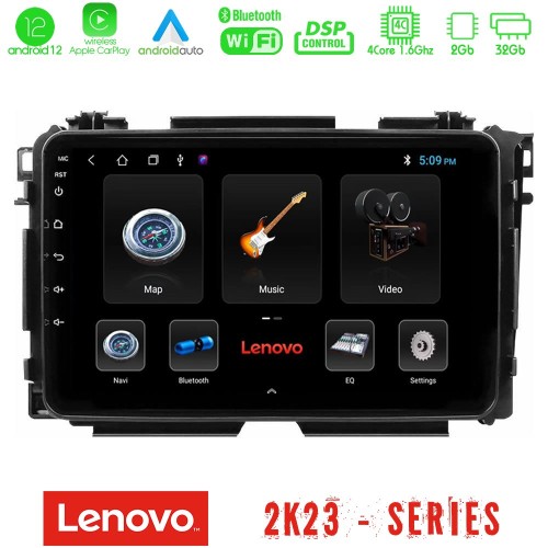 Lenovo Car Pad Honda HR-V 4Core Android12 2+32GB Navigation Multimedia Tablet 9