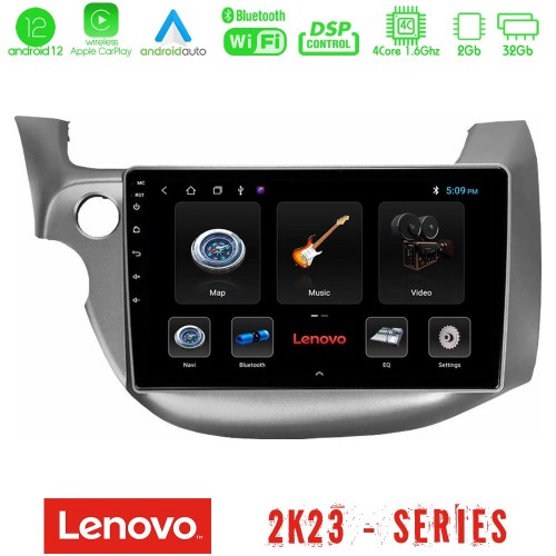Lenovo Car Pad Honda Jazz 2009-2013 4Core Android12 2+32GB Navigation Multimedia Tablet 9