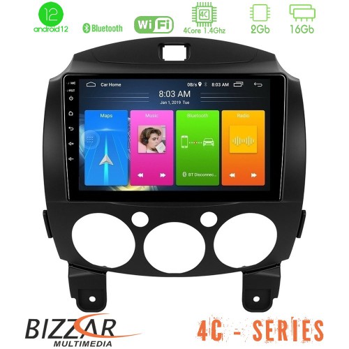Bizzar 4C Series Mazda 2 2008-2014 4Core Android12 2+16GB Navigation Multimedia Tablet 9 Bizzar 4C Series Mazda 2 2008-2014 4Core Android12 2+16GB Navigation Multimedia Tablet 9