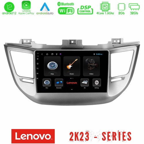 Lenovo Car Pad Hyundai Tucson 2015-2018 4Core Android12 2+32GB Navigation Multimedia Tablet 9