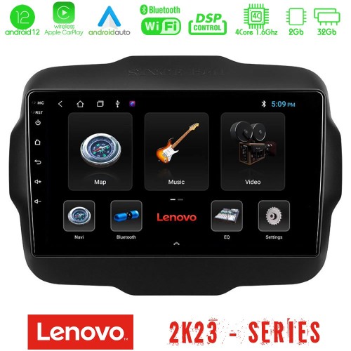 Lenovo Car Pad Jeep Renegade 2015-2019 4Core Android12 2+32GB Navigation Multimedia Tablet 9 Lenovo Car Pad Jeep Renegade 2015-2019 4Core Android12 2+32GB Navigation Multimedia Tablet 9