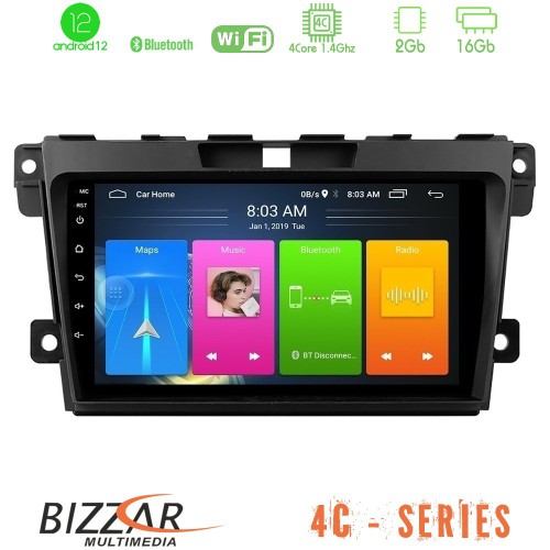 Bizzar 4C Series Mazda CX-7 2007-2011 4Core Android12 2+16GB Navigation Multimedia Tablet 9 Bizzar 4C Series Mazda CX-7 2007-2011 4Core Android12 2+16GB Navigation Multimedia Tablet 9