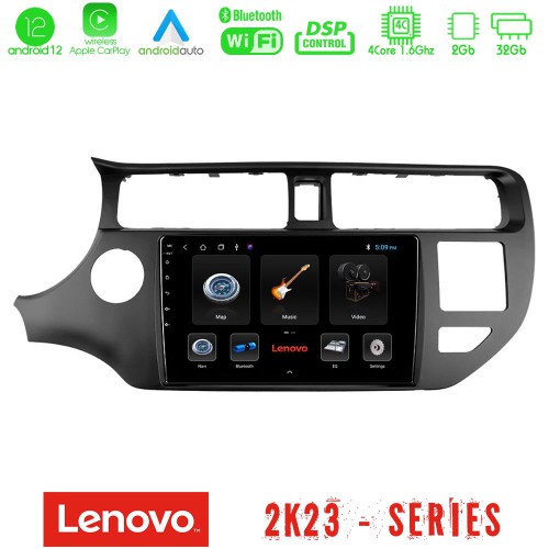Lenovo Car Pad Kia Rio 2011-2015 4Core Android12 2+32GB Navigation Multimedia Tablet 9