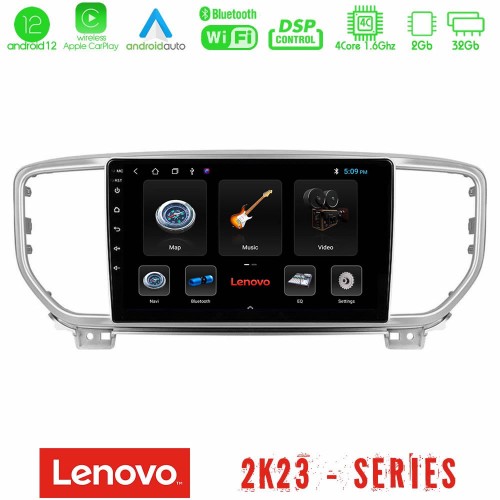 Lenovo Car Pad Kia Sportage 2018-2021 4Core Android12 2+32GB Navigation Multimedia Tablet 9