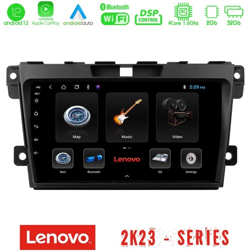 Lenovo Car Pad Mazda CX-7 2007-2011 4Core Android12 2+32GB Navigation Multimedia Tablet 9
