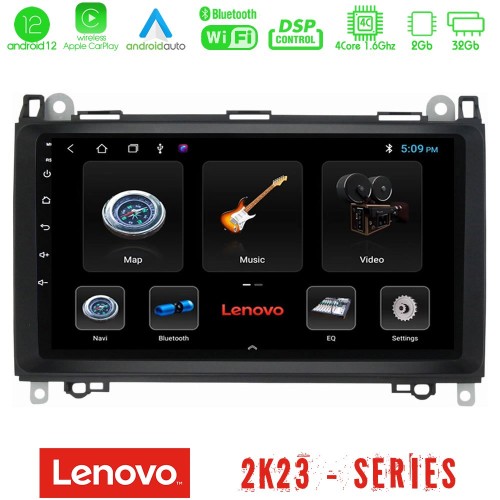 Lenovo Car Pad Mercedes A/B/Vito/Sprinter Class 4Core Android12 2+32GB Navigation Multimedia