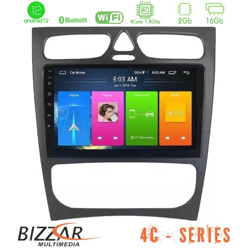 Bizzar 4C Series Mercedes C Class (W203) 4Core Android12 2+16GB Navigation Multimedia Tablet 9 Bizzar 4C Series Mercedes C Class (W203) 4Core Android12 2+16GB Navigation Multimedia Tablet 9