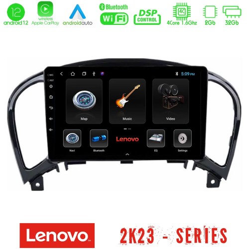 Lenovo Car Pad Nissan Juke 4Core Android12 2+32GB Navigation Multimedia Tablet 9