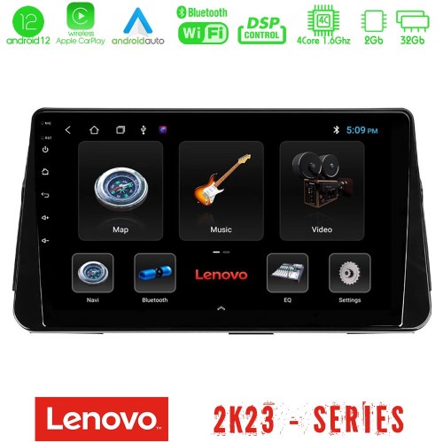 Lenovo Car Pad Nissan Micra K14 4Core Android12 2+32GB Navigation Multimedia Tablet 10
