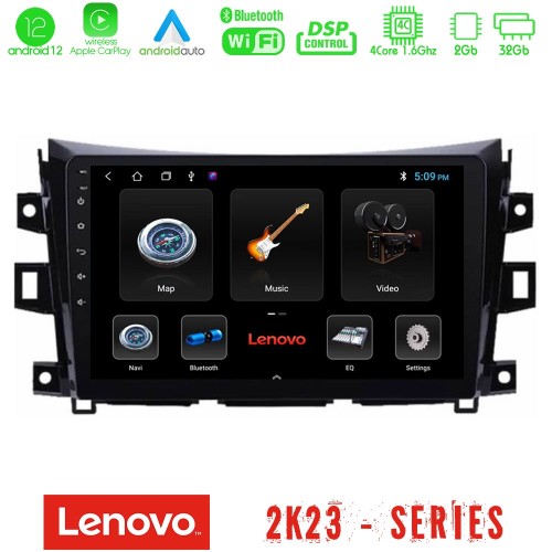 Lenovo Car Pad Nissan Navara NP300 4Core Android12 2+32GB Navigation Multimedia Tablet 9