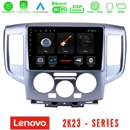 Lenovo Car Pad Nissan NV200 4Core Android12 2+32GB Navigation Multimedia Tablet 9