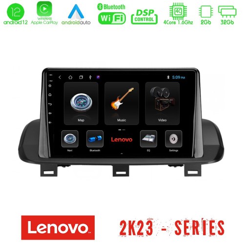 Lenovo Car Pad Nissan Qashqai J12 & X-Trail T33 4Core Android12 2+32GB Navigation Multimedia Tablet 10