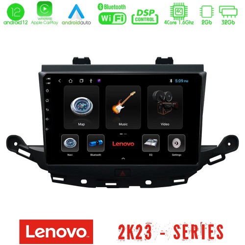 Lenovo Car Pad Opel Astra K 2015-2019 4Core Android12 2+32GB Navigation Multimedia Tablet 9