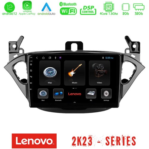 Lenovo Car Pad Opel Corsa E 4Core Android12 2+32GB Navigation Multimedia Tablet 9