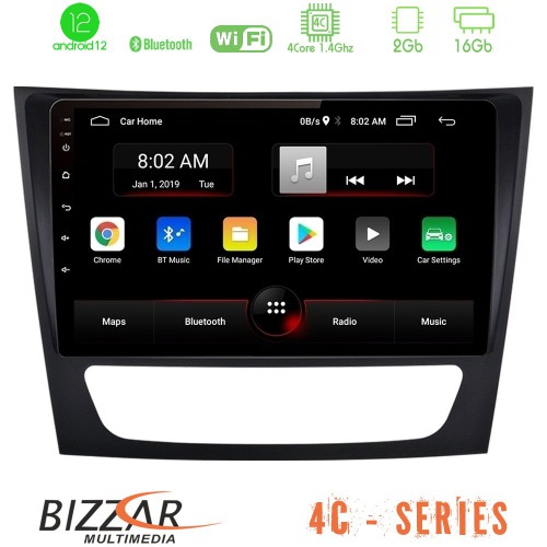 Bizzar 4C Series Mercedes E Class / CLS Class 4Core Android12 2+16GB Navigation Multimedia Bizzar 4C Series Mercedes E Class / CLS Class 4Core Android12 2+16GB Navigation Multimedia
