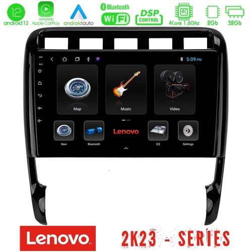 Lenovo Car Pad Porsche Cayenne 2003-2010 4Core Android12 2+32GB Navigation Multimedia Tablet 9