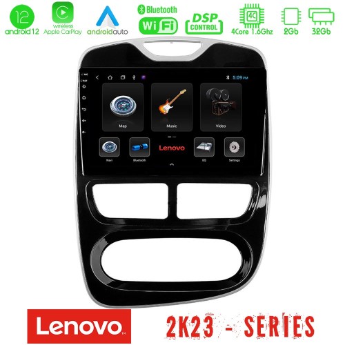 Lenovo Car Pad Renault Clio 2012-2016 4Core Android12 2+32GB Navigation Multimedia Tablet 10