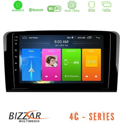 Bizzar 4C Series Mercedes ML/GL Class 4Core Android12 2+16GB Navigation Multimedia Tablet 9 Bizzar 4C Series Mercedes ML/GL Class 4Core Android12 2+16GB Navigation Multimedia Tablet 9